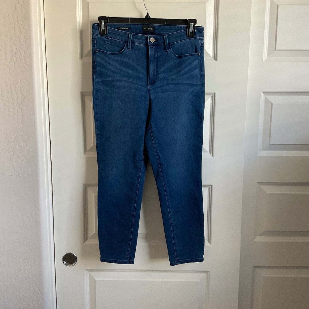 Talbots Jegging Crop‎ Dark Wash Jeans - Size 8